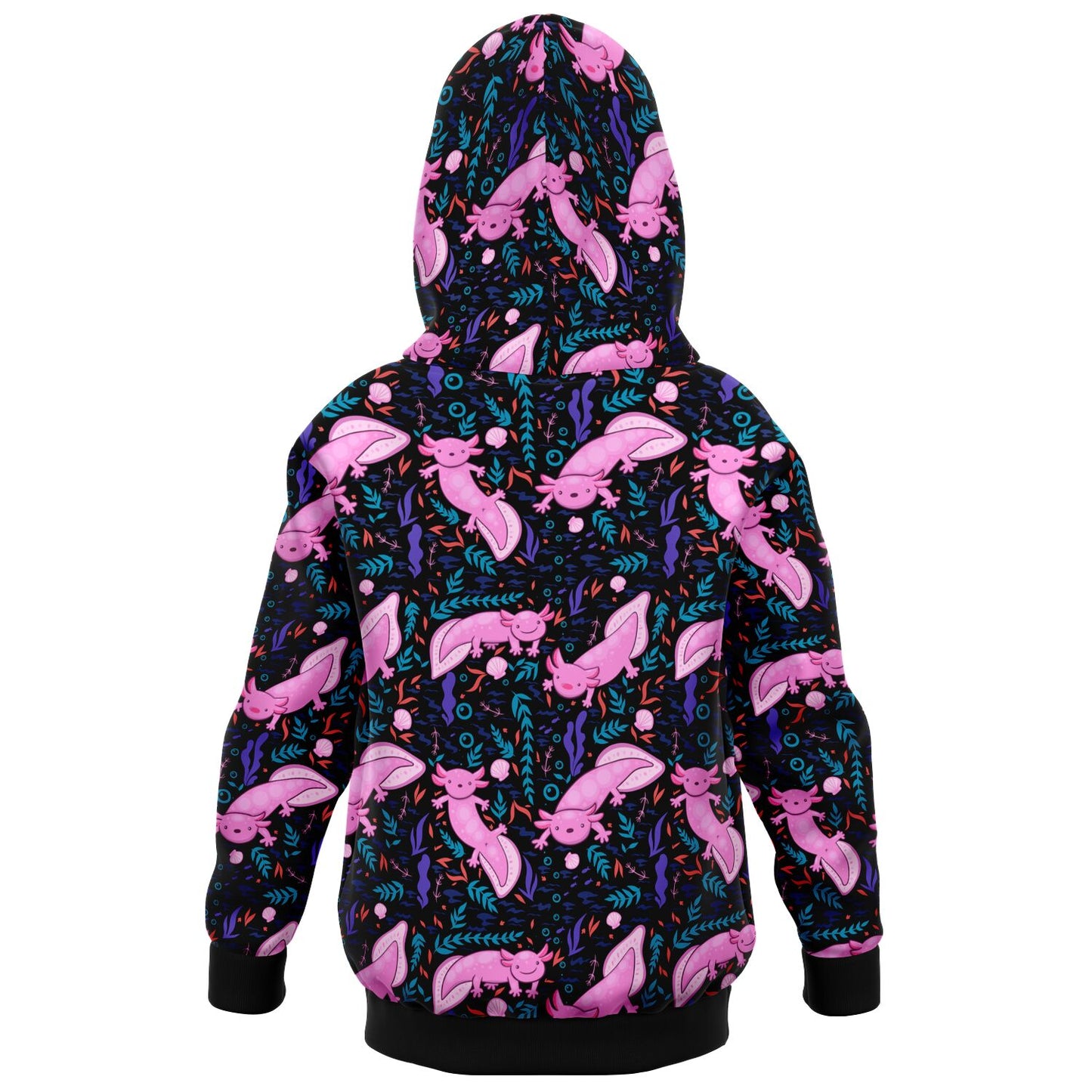 Axolotl Print Youth Pullover Hoodie