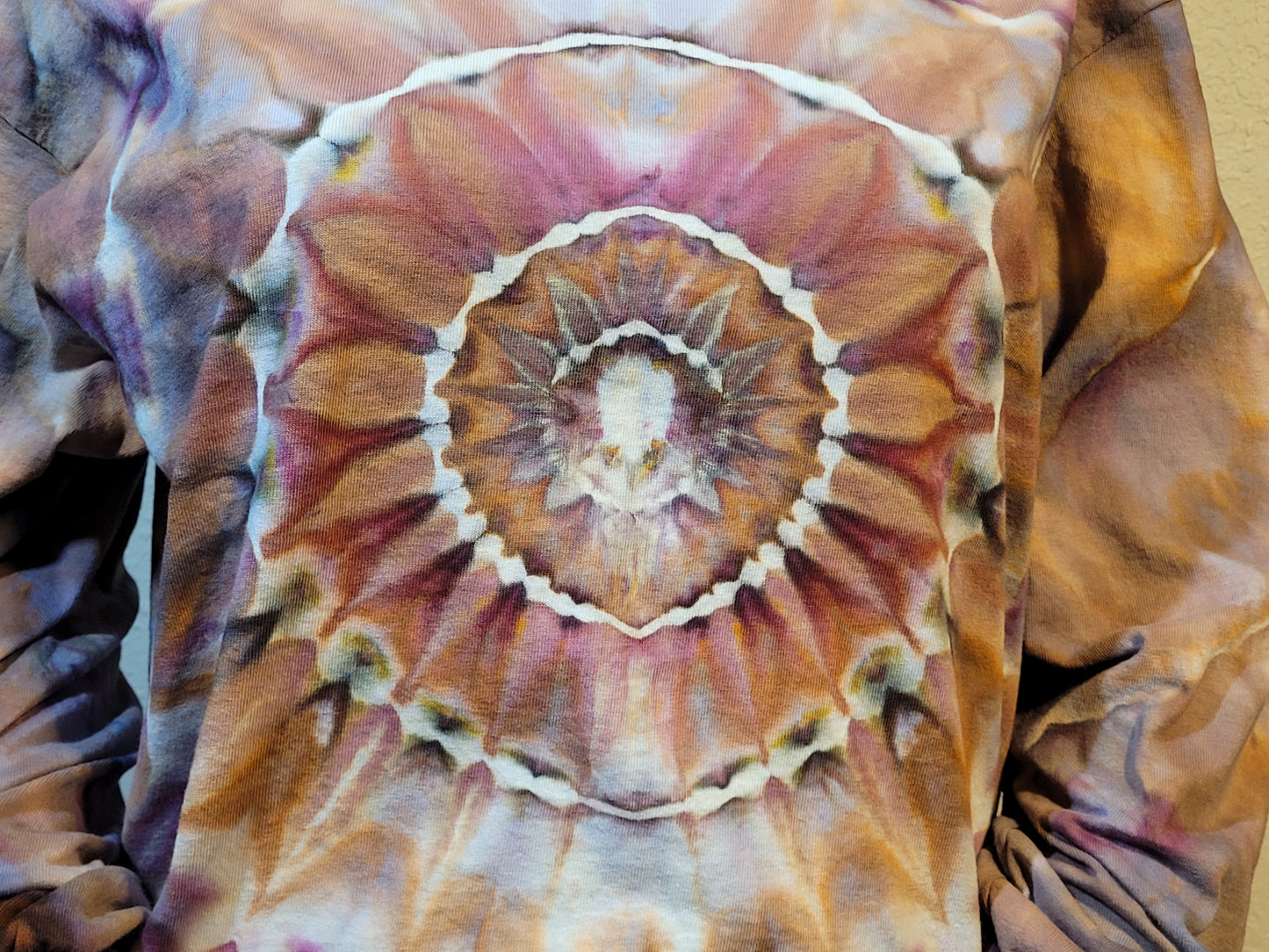 Hand-Dyed Flower-dala Long Sleeve Shirt - Adult Large