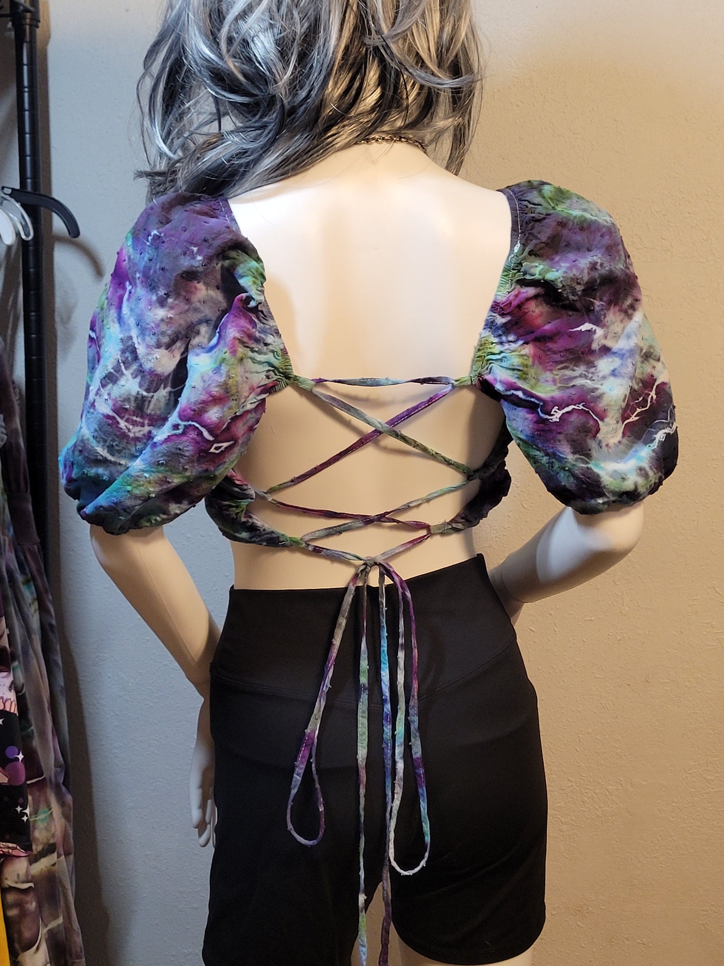 Upcycled Hand-Dyed Crop Top - Adult Small