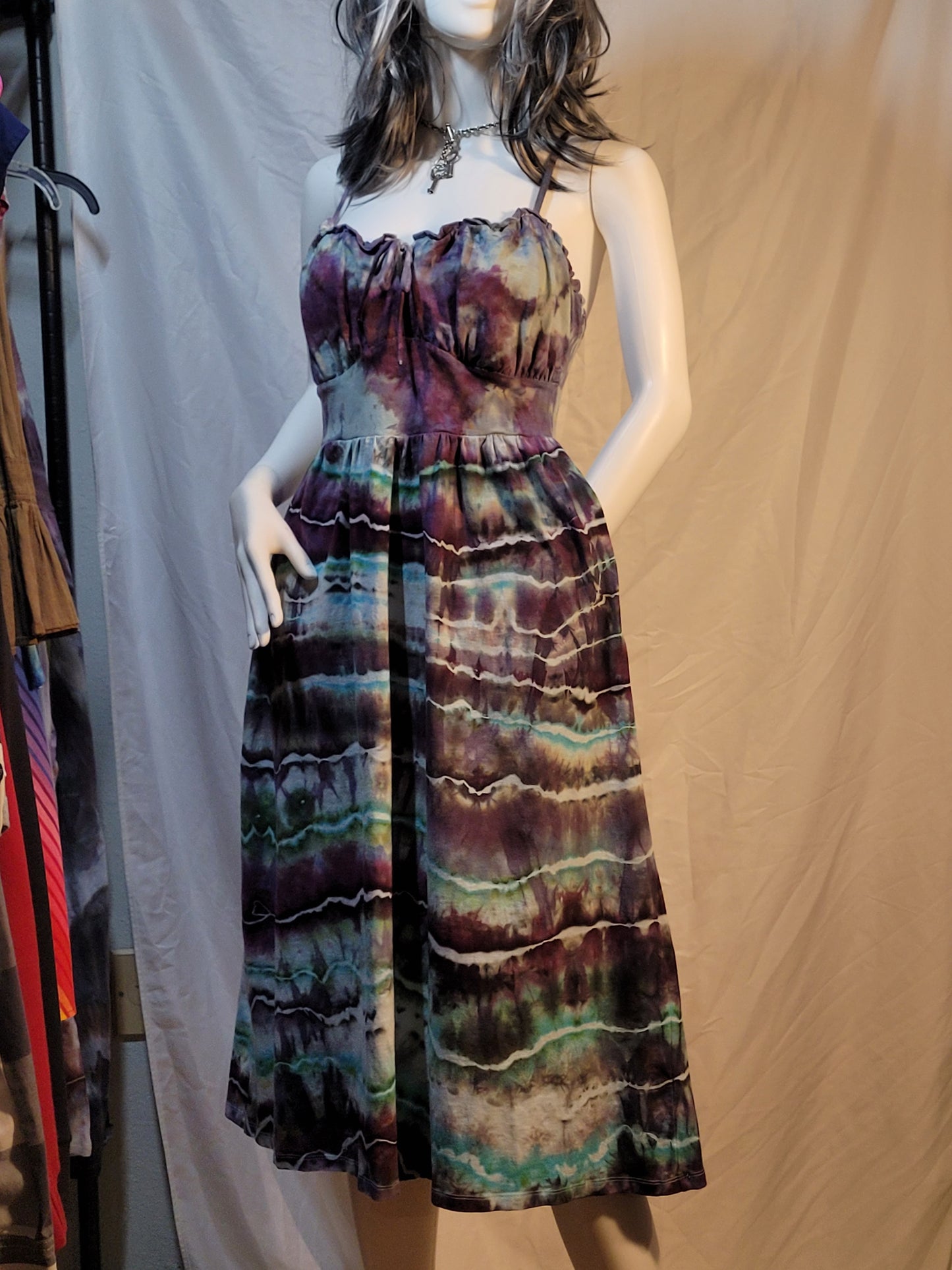 Hand-Dyed Geode Pocket Dress - Adult Medium