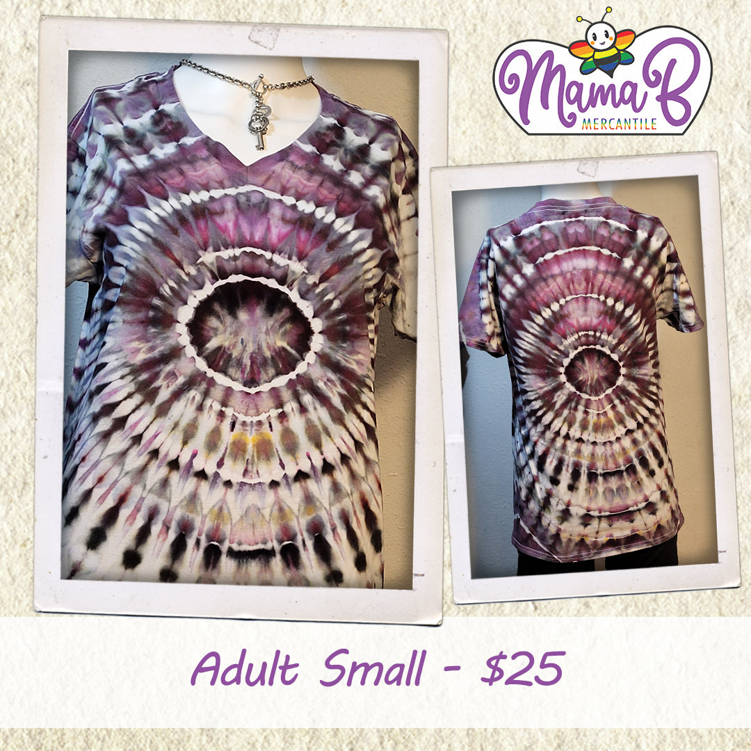 Hand-Dyed Circle Fan Fold T-Shirt - Adult Small