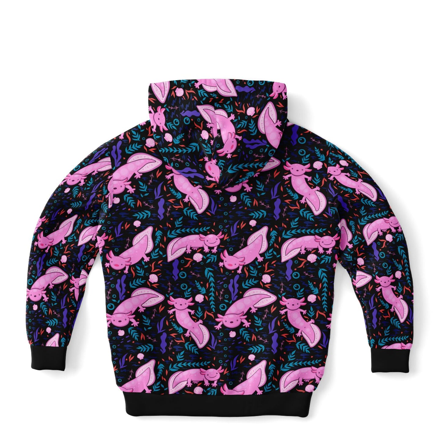 Axolotl Print Youth Pullover Hoodie