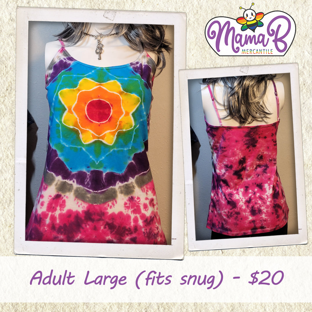 Hand-Dyed Mandala Tank Top - Adult Large